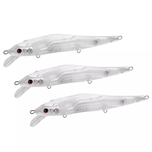 Blank Hard Lures Kit Unpainted Fishing Baits Sets Crankbait Wobblers Freshwater Fish Lure Wobblers Minnow Lure Bodies Fishing Tackle - color: 20pcs 11CM