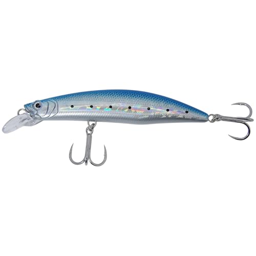 C-Strike Prime Action Jerkbait CS20 110mm and CS30 125mm - Suspending/Slow Sink Minnow Jerkbait Fishing Lure Fishing Lure - color: Ocean Spark, size: 20g