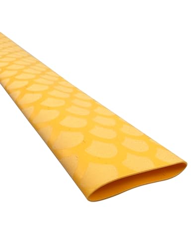 Accering Fishscale DIY Heat Shrink Handle Grip (φ20mm, Yellow) - color: Orange, size: φ20mm, L3.3ft