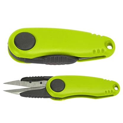 Pilipane Shrimp Shaped Fishing Line Scissors, Folding Fishing Tackle Scissors Shrimp Shape Multifunction Convenient Fishing Line Cutter Foldable Tackle for for Accurate Cuts (Yellow)