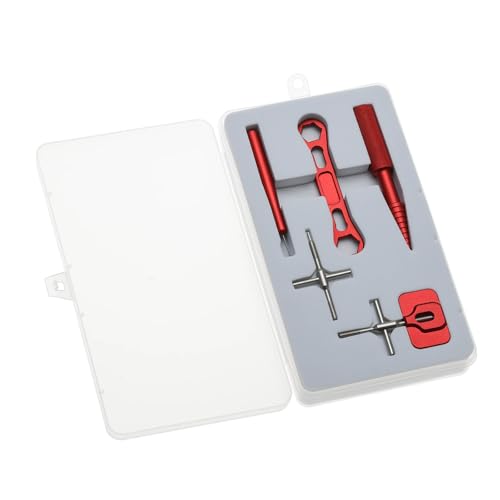 1 Set Reel Repair Tool Kit 90x13mm/8x78mm for Fishing Reel Maintenance Red