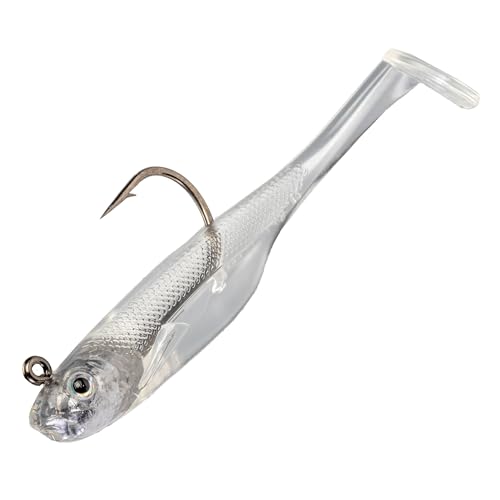 Strike King Homing Minnow Fishing Lure, Pre-Rigged Soft Plastic Swimbait, 3-Pack - color: Prism, size: 3"