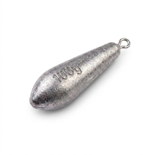 Teardrop Drop Shot Sinkers – Lead Fishing Weights & Sinkers for Bass, Catfish & Surf Fishing – Freshwater & Saltwater – 10 Sizes 1/2oz to 7oz, More Per Pack - style: 100g/3.5oz – 6pcs