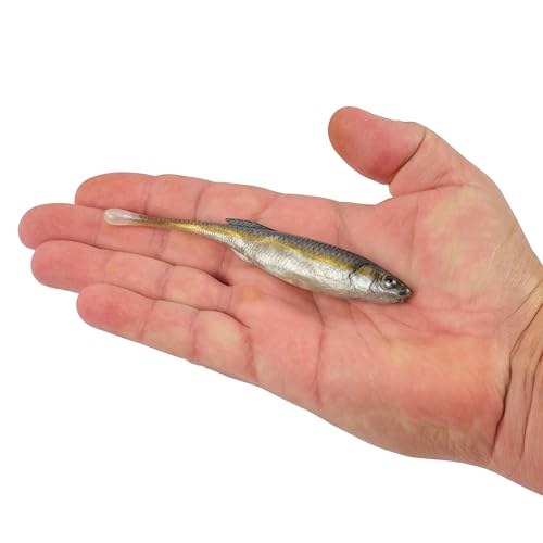 Berkley PowerBait Drip Minnow Fishing Soft Bait - color: Black Shad, size: 5"