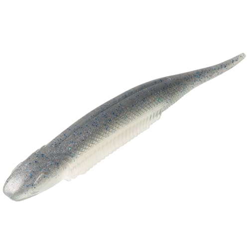 Strike King Strike King Spotlight Shim-E Minnow Fishing Lure, Soft Plastic Jerkbait, 6-Pack - color: Smokey Shad, size: 5"