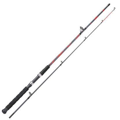 Sougayilang Spinning Rods, Strong Carbon&Glass Composite Fishing Pole with Stainless Steel Line Guides for Catfish- 7'0" - color: Red