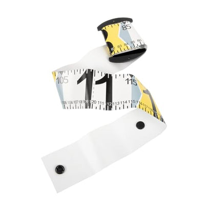 Foldable Fish Measuring Ruler 1.4m Plastic Crappie Measuring Device Reusable Fishing Gear for Outdoor Use
