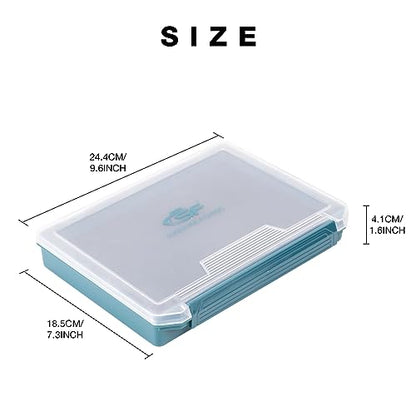 SF 2Packs Fishing Tackle Box Tray 3600 Slit Foam Case Double Buckle Open Plastic Jig Box Heads Hooks Spinners Spoons Storage Tackle Tray - style: 3602-2PCS