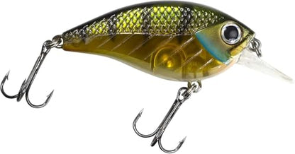 Lunkerhunt Impact Jolt | Crankbait, Deep Diving Hard Bait Fishing Lure | Flat Sided Square Bill, Clear Water, Fresh Water Lure for Bass Fishing, Trout and Spike, Crappie - color: Green Back