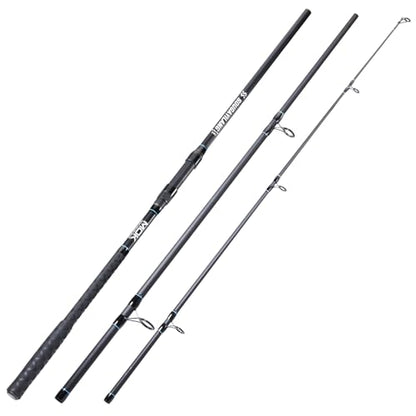 Sougayilang Spinning Fishing Rod, 3-Piece, Carbon Catfish Rod with EVA Comfortable Handle for Catfish and Carp Fishing, Medium/Heavy Power, 9'0"/10'0"/11'0" - size: 9'0"