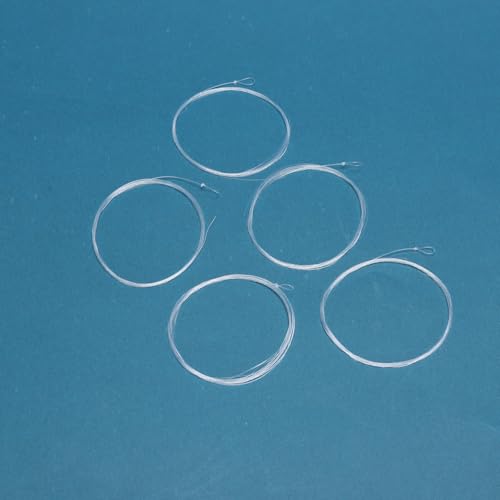 YYKBlueSky 9FT Clear Nylon Tapered Leader, Multiple Sizes 0X-7X (0X 1X 2X 3X 4X 5X 6X 7X) Optional, 5PCS Each for Freshwater Fly Fishing Line - size: 0X