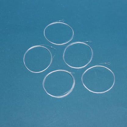 YYKBlueSky 9FT Clear Nylon Tapered Leader, Multiple Sizes 0X-7X (0X 1X 2X 3X 4X 5X 6X 7X) Optional, 5PCS Each for Freshwater Fly Fishing Line - size: 0X