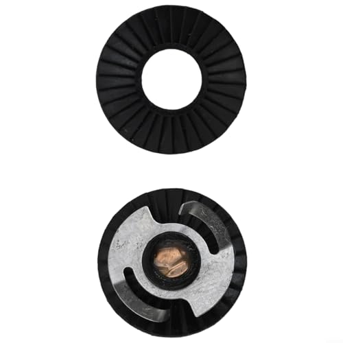 Spool Tension Mechanical Brake Knob for ABU-3/3.5/4/P5 Series, Spool Mechanical Aluminum Alloy Brake Knob with internal sound baitcast reel, Fish Reel Fishing Supplies(black silver) - color: black silver