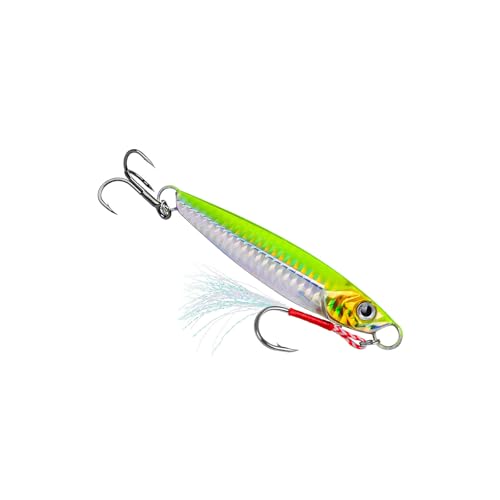 Treble Hook Fast Sinking Jigging Baits Jigs Lure 13g/30g/60g Hard Metal Jigging Spoon Lures Saltwater Fishing Lure - color: ColorC 17G