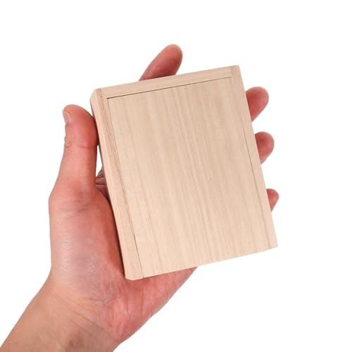 BESPORTBLE Wooden Worm Bait Box with Sliding Lid Portable Live Bait Storage Container for Fishing Breathable Worm Keeper for Anglers