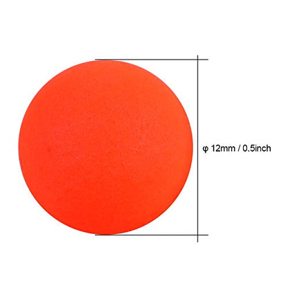 100Pcs Fishing Floats Balls, Foam Fishing Bobbers Buoyancy Ball Red Pompano Rigs Rig Floats Strike Indicator for Fishing Tackle Accessory 0.5inch (6#)