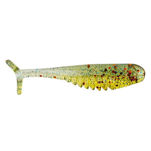Bobby Garland Itty Bit Slab Huntr Natural Minnow Shape Ribbed Fishing Lure, 1 Inch, 1/4 Ounce - color: Coppernose