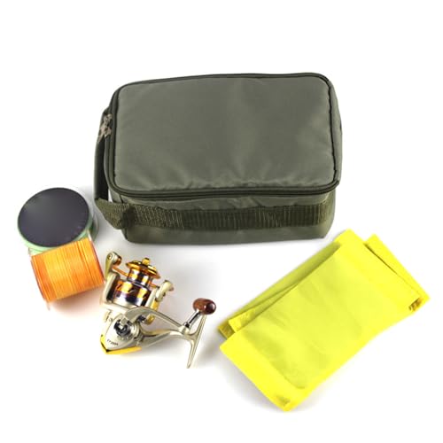 Fishing Reel Bag, Waterproof Fishing Tackle Bag Fishing Reel Gear Organizers Reel Storage Case Fishing Reel Gear Carry