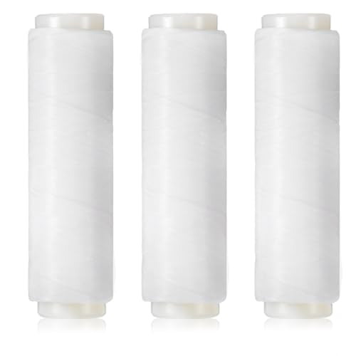 3 PCS Elastic Invisible Fishing Thread, 0.1/0.2 mm Length Length 656 Feet per Spool Clear Fishing Bait String Keeping Bait On Hook for Salmon Sturgeon Catfish