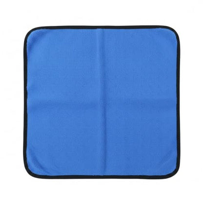 Polyester Cleaning Cloth, Absorbent Towel for Fishing Gear and Hands, 11.8 x 11.8 Inches - color: Blue