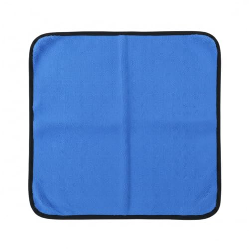 Polyester Cleaning Cloth, Absorbent Towel for Fishing Gear and Hands, 11.8 x 11.8 Inches - color: Blue