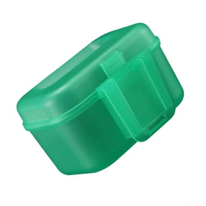 Worm Container Fishing Bait Box, Ventilated Live Bait Storage Case with Waist Buckle, Plastic Lure Holder for Red Worms and Shrimp