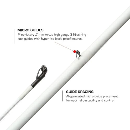 Duckett Fishing Micro Magic Pro Casting, Spinning & Crankin' Rods, Durable, Sensitive and Balanced Multi-Modulus Sensi-Touch Blanks - size: 7'3" Medium Heavy Fast Casting