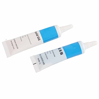 ZJchao Fishing Reel Maintenance Kit Premium Lubricant Oil and Grease Set for Spinning Reel Low Profile Waterproof Anti Rust Fishing Accessories Blue Black 10g Oil 10g Grease - color: White