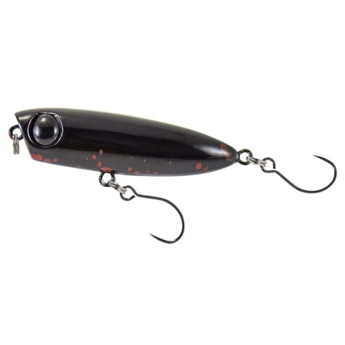 COUNTBASS 45mm 3.2g (1.77'' 0.1oz) Popper Hardbaits with Single Hook Topwater Surface Fishing Lures - color: 06