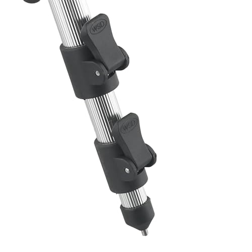 Aluminum Retractable Fishing Tripod Stand, Foldable Rod Holder with Ground Spikes, Adjustable Height Pole Rack for 7 Rods, Portable for Outdoor Camping, Blue 47.2 Inch