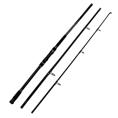 Fiblink Surf Fishing Rod 2 Piece/3 Piece Portable Travel Spinning Rod Saltwater Surf Rod (9'/10'/10'6"/12') - style: Spin-12'-3pc