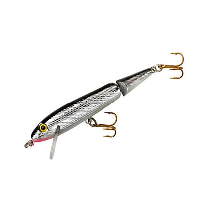 Rebel Lures Jointed Minnow Crankbait Fishing Lure - color: Silver/Black, size: 2 1/2 in (1/8 oz)