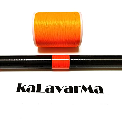(8pcs*240yd) Kalavarma Rod Wrapping Thread for Fishing Rod Wrapping Thread Rod Building Repair - style: Fluorescent klm 010