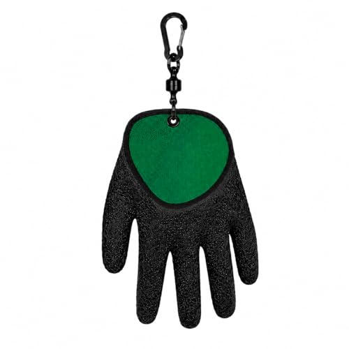 Fishing Gloves for Men with Quick Release Keychain, Fish Handling Gloves with Magnetic Carabiner, Anti Slip Fish Gloves with for Bass Fishing, Catfish, Kayak & Shore Fishing - color: Only-Left
