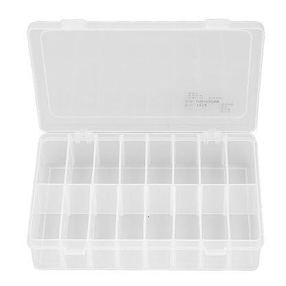 16 Compartment Parts Box Transparent 16 Grids PP Plastic Jewelry Organizer Container Storage Box
