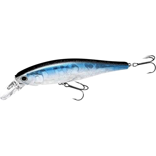 LUCKY CRAFT Pointer 100SP, Jerkbait Side by Side Action Tournament Winning Perfect Wobbling Freshwater Lake Bass Fishing Champion Bait - color: Aurora Black