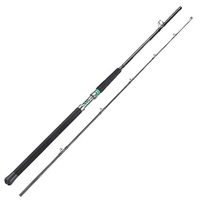 Sougayilang Spinning & Casting Catfish Rod,2 piece Medium Heavy Portable Travel Catfish Fishing Rod (7'/7'6"/8') - size: Spinning Rod-2pcs-MH-7'6''
