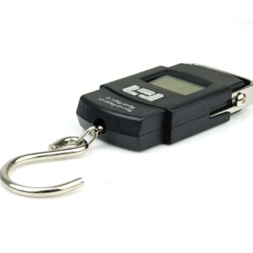 TOYANDONA Digital Fish Scale Portable Handheld Fishing and Luggage Scale High Precision LCD Display for Travel and Outdoor Use