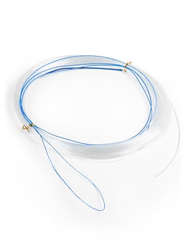 BLUEWING Monofilament Wind-on Leader High Strength Mono Loop to Loop Fishing Leader Line for Vertical Jigging, Swordfish & Trolling - size: 200lb / 150ft, style: Fluoro