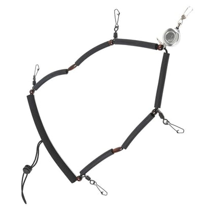 COOLHOOD Fishing Tool Holder Lanyard Fly Fishing Accessories Multifunction Fly Fishing Lanyard Necklace with Clip and Retractor Fishing Lanyard for Fly Fishing Accessories