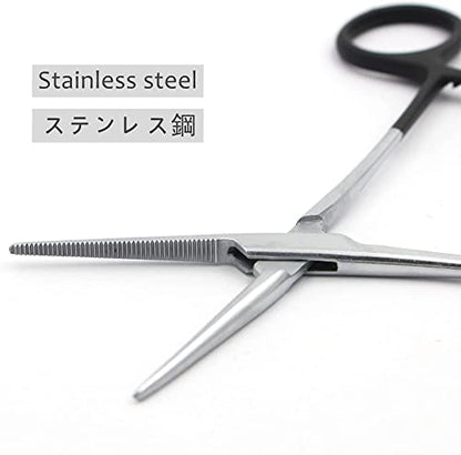 Straight Fishing Forceps Stainless Steel Unhooking Hook Removing Pliers - color: 8" Straight