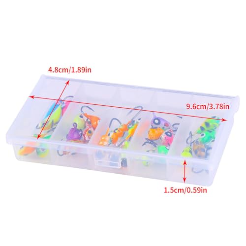 Ice Fishing Jigs Kit Essential Ice Fishing Lures for Beginners to Hook Big Fish and Reel in The Fun! - color: A25Pcs