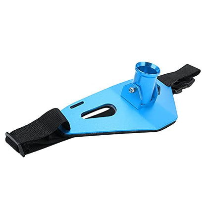 RiToEasysports Fishing Fighting Waist Belt,Aluminium Alloy Fishing Rod Pole Holder Stand Up Waist Fighting Belt for Fishing - color: Blue