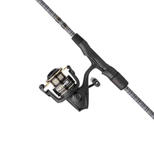 Abu Garcia Prime Spinning Reel and Fishing Rod Combo - color: Black, size: 3000 Size Reel - 7' - Medium - 1pc