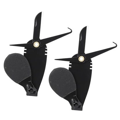 VBESTLIFE Pack of 2 Fishing Nippers, Stainless Steel Line Cutter with Built-in Hook Remover and Knife Blade, Large Grip Thumb Bar for Anglers Fishing Enthusiasts and Outdoor Activities