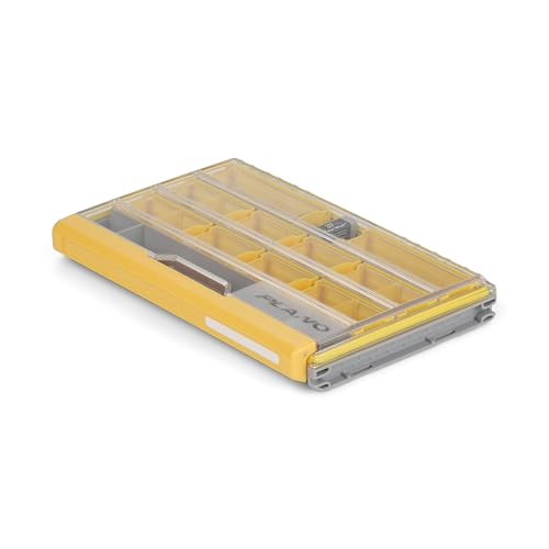 Plano EDGE 3600 Terminal Tackle Storage, Gray and Yellow, Includes 10 Hook Retainers, Rustrictor Rust-Resistant Technology, Waterproof Premium Fishing Utility Box - style: 3600 Terminal