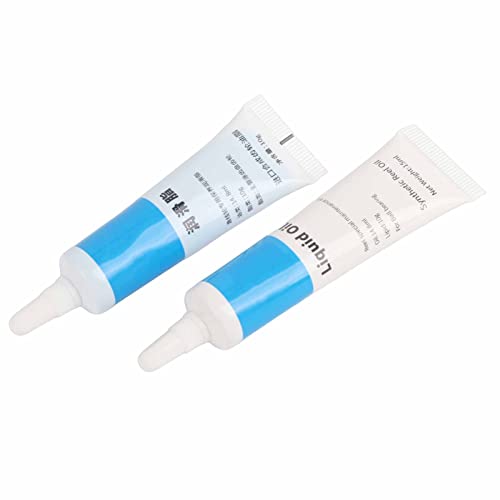 ZJchao Fishing Reel Maintenance Kit Premium Lubricant Oil and Grease Set for Spinning Reel Low Profile Waterproof Anti Rust Fishing Accessories Blue Black 10g Oil 10g Grease - color: White