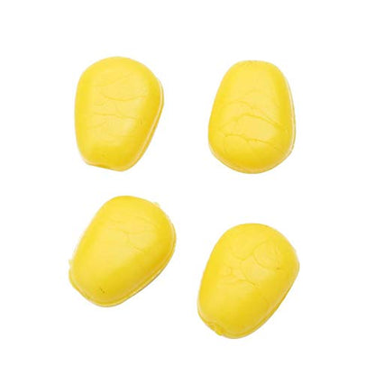 Demeras 60pcs Fake Soft Corn Lures Plastic Artificial Up Baits Fishing Lures Simulation Carp Fishing Lures for Carp Trout Bream(Yellow)