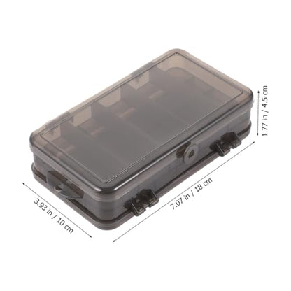 ibasenice Double-Side Fishing Box Fishing Tackle Box with Lures Small Lure with Dividers Bait Storage Container for Freshwater Carry