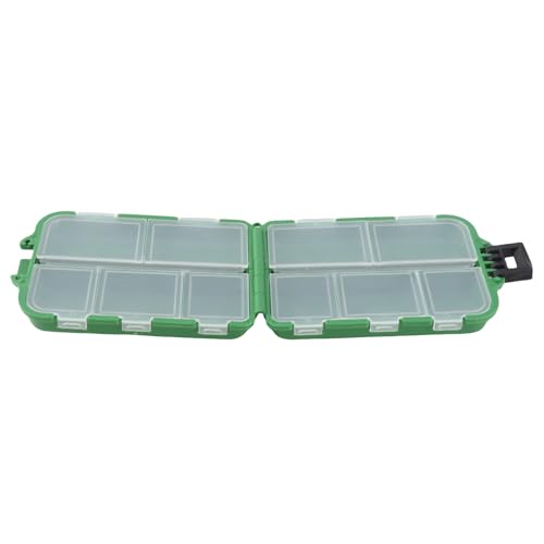 Fishing Tackle Box, Durable Hard Compartments Secure Hasp Compact Design, Tackle Storage Box for Outdoor Fishing Travel Boat Camping